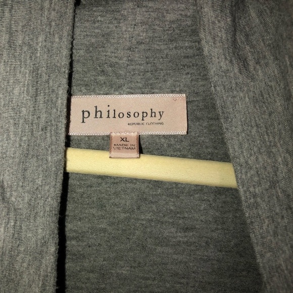 Philosophy slouchy oversized gray turtleneck size extra large - Picture 3 of 8
